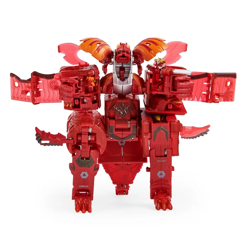 Bakugan, GeoForge Dragonoid, 7 en 1, inclut un Dragonoid True Metal exclusif et 6 Bakugan Geogan à collectionner, jouets pour garçons