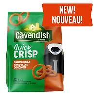 Cavendish Farms Quick Crisp Onion Rings | Made in Canada | Proud Canadian Company, 400 g