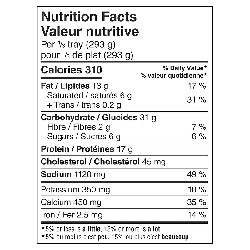 Marie Callender's Meat Lasagna Frozen Dinner, Hearty Meal, Includes pasta from scratch and vine ripened tomatoes, Made with beef and pork, Meat Lasagna Frozen Meal, 879g