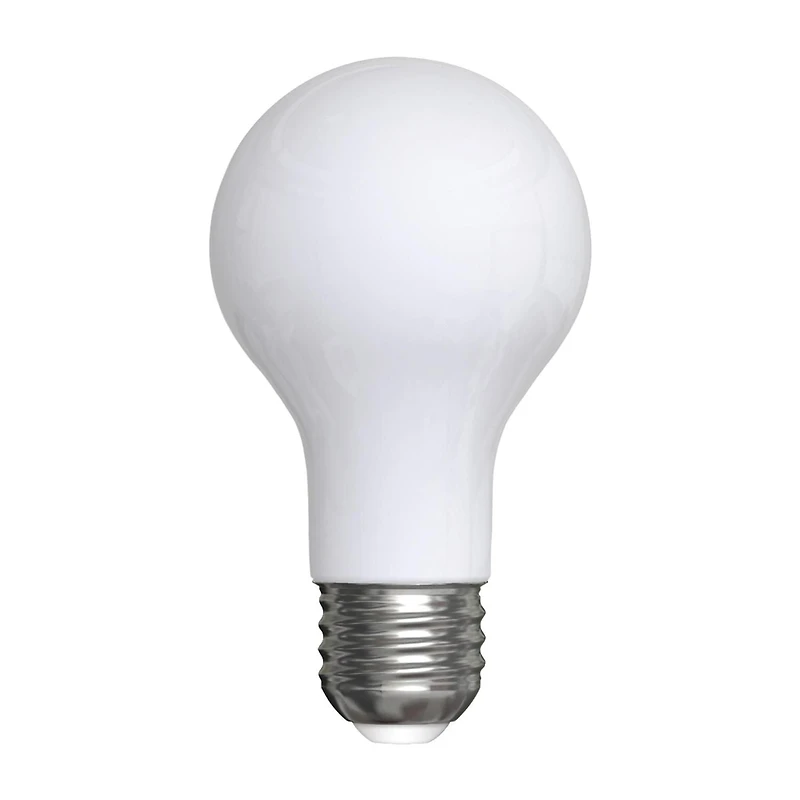 General Electric 8W LED A19 Soft White Glass Light Bulb