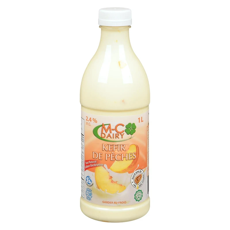 Kéfir à saveur de pêche MC Dairy à M.G. 2,4 %