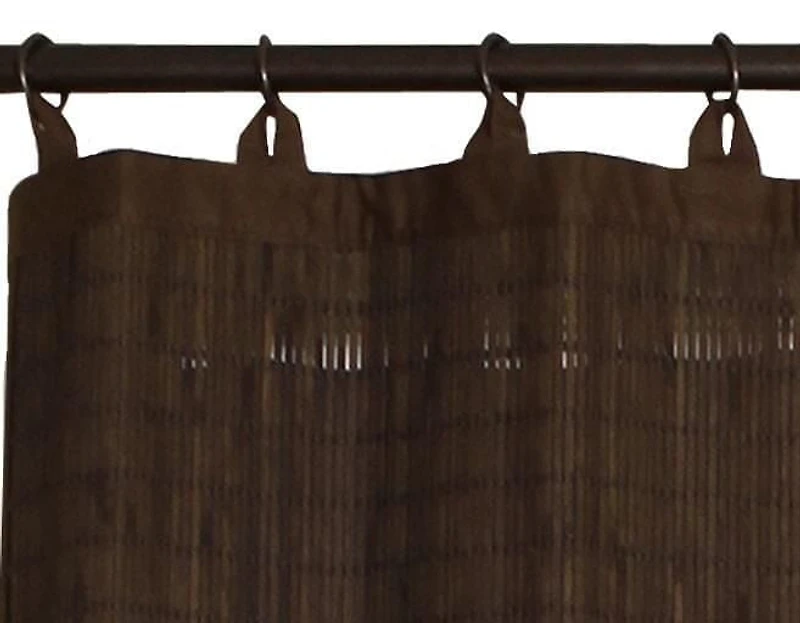 Versailles Brise-Brise en Bois de Bambou à Anneaux 48po x 24po
