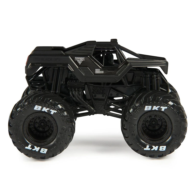 Monster Jam, Official Grave Digger Vs. Soldier Fortune Black Ops Die-Cast Monster Trucks, 1:64 Scale, Kids Toys for Boys Ages 3 and up