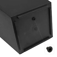 Tierra Verde 10" x 20" Sonata Rectangle Planter In Slate, Made from recycled materials