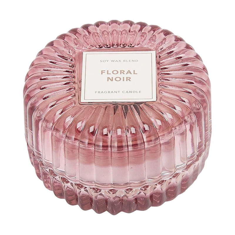Bougie en verre Anko Floral Noir BOUGIE PARFUMÉE