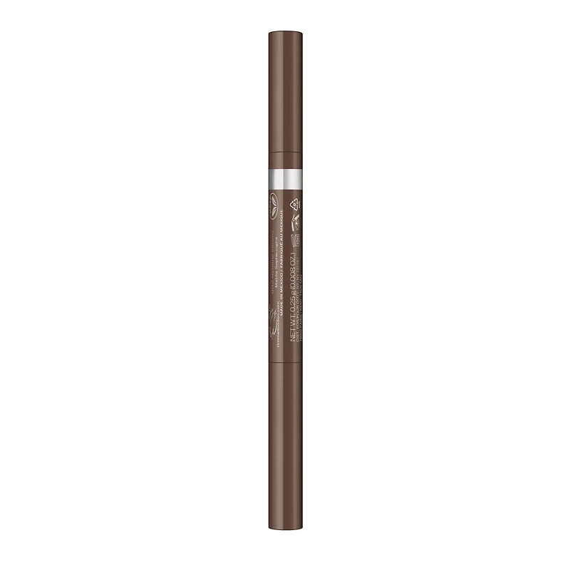 Rimmel Brow This Way Fill & Sculpt Eyebrow Definer, Double Ended Brow Pencil, Defines & Sculpts Brows, Vegan Formula 100% Cruelty-Free, Defines and sculpts your brows
