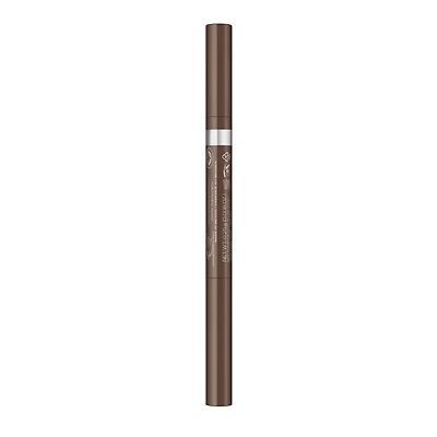 Rimmel Brow This Way Fill & Sculpt Eyebrow Definer, Double Ended Brow Pencil, Defines & Sculpts Brows, Vegan Formula 100% Cruelty-Free, Defines and sculpts your brows