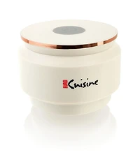 Hachoir Sans Fil/Rechargeable avec Cordon USB et Bol en Verre, Blanc
