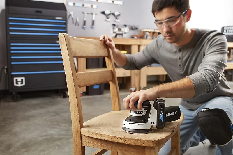 HART Assortiment de papier de sable Rand Orbit de 5 pouces (12-Pack) 80-120-220 Grain