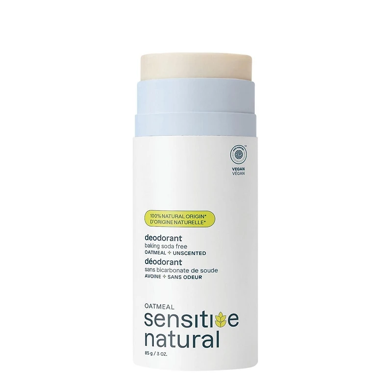 ATTITUDE oatmeal sensitive natural, Déodorant Sans Plastique, Sans odeur, 85 g