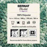 Bernat® Blanket Tie Dye-ish™ Yarn (2 Pack), Polyester #6 Super Bulky, 10.5oz/300g, 220 Yards Value 2-Pack Blanket Yarn