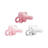 Dr. Brown’s® HappyPaci™ 100% Silicone Baby Pacifier, Contoured One-Piece Design, 0-6m, BPA-Free, 3-Pack, 0-6 months