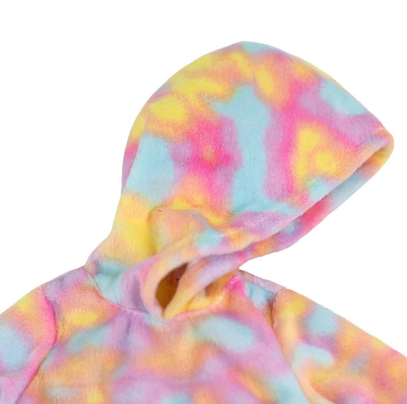 My Life As Loungewear Fashion Set for 18-inch Doll, 3 Pieces Included, Pink Yellow Blue Tie-Dye