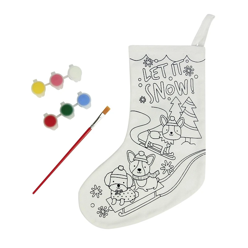 HOLIDAY TIME PAINT YOUR OWN STOCKING KIT
