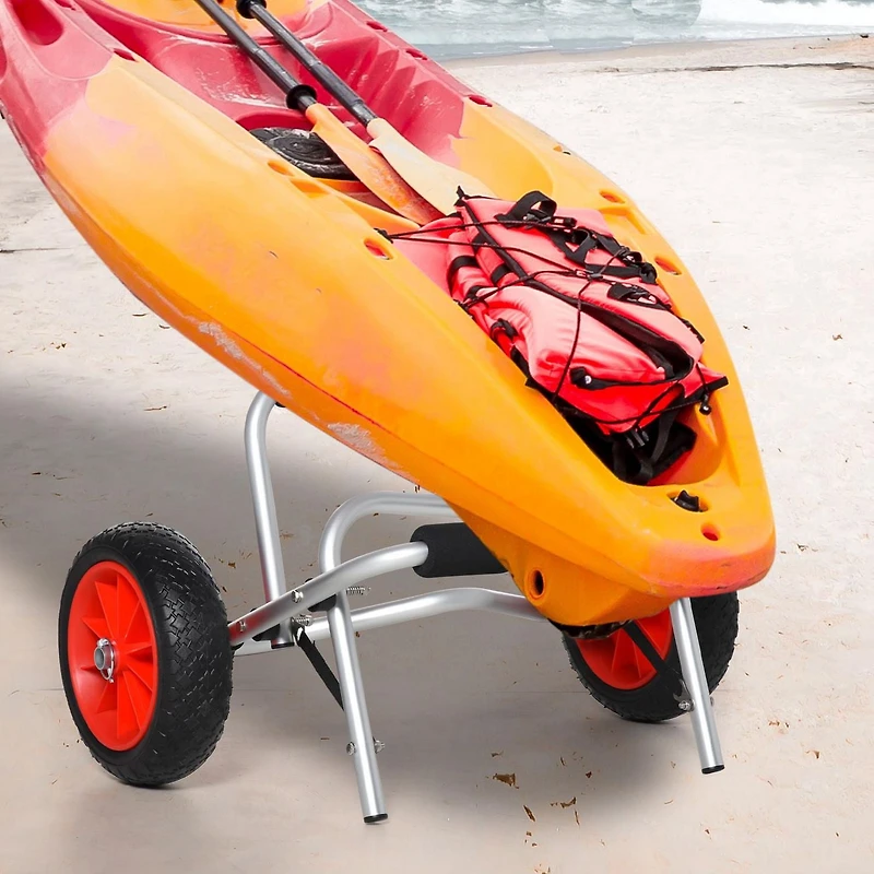 Soozier Kayak Cart Canoe Carrier Trolley Trolley Transport NO-Flat Wheel