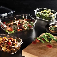 Récipient d’entreposage pour aliments en verre Rubbermaid Brilliance, 4,7 tasses (1,1 l), paquet de 1