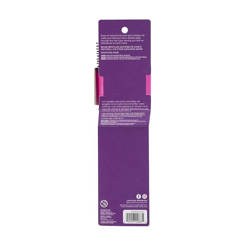Goody Styling Essentials Smooth Blends Boar Ceramic Hot Round Brush, 33 mm, Boar Brush