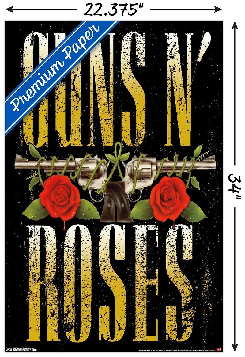 Guns N' Roses - Stacked Logo Wall Poster