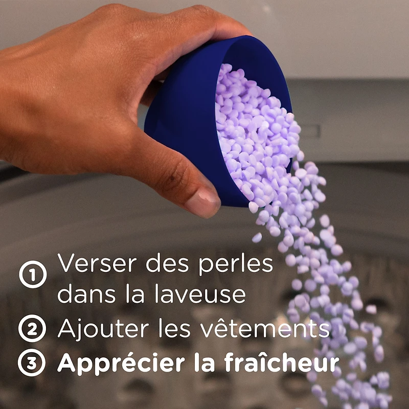 Perles rehausse-parfum pour lessive Downy Infusions, CALM, Lavande apaisante et gousse de vanille