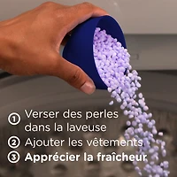 Perles rehausse-parfum pour lessive Downy Infusions, CALM, Lavande apaisante et gousse de vanille