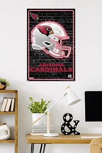 NFL Arizona Cardinals - Neon Helmet 23 Wall Poster, 22.375" x 34"