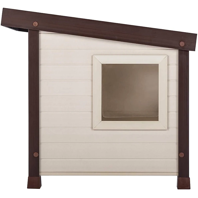New Age Pet Albany Feral Outdoor Cat Shelter With vinyl flaps