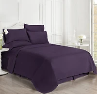 Ensemble de draps en microfibre avec taies d'oreiller en prime