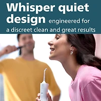 Philips Sonicare Power Flosser 3000 sans fil, irrigateur buccal, blanc, HX3826/21