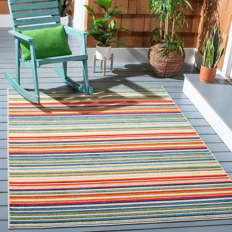 SAFAVIEH Cabana Siomha Striped Outdoor Area Rug