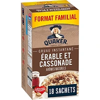 Quaker Maple & Brown Sugar Flavour Instant Oatmeal, 774g