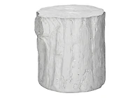 Monarch Specialties - Table D'Appoint, 25"H, Intérieur Ou Extérieur, Tambour, Bout, Table De Nuit, Rond, Table D'Appoint, Salon, Chambre À Coucher, Blanc, Contemporain, Moderne