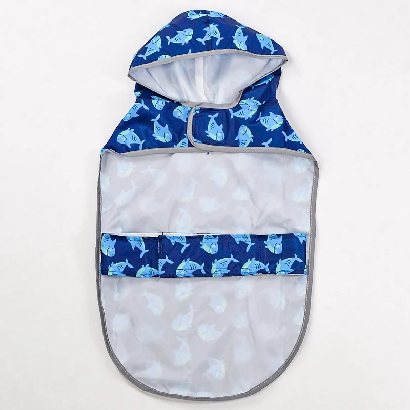 Vêtements pour chiens Fetchwear : Imperméable Requin, Taille XS-XL