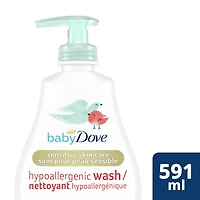 Nettoyant Baby Dove hypoallergénique Hydratation peau sensible Nettoyant pour bébé 591ml