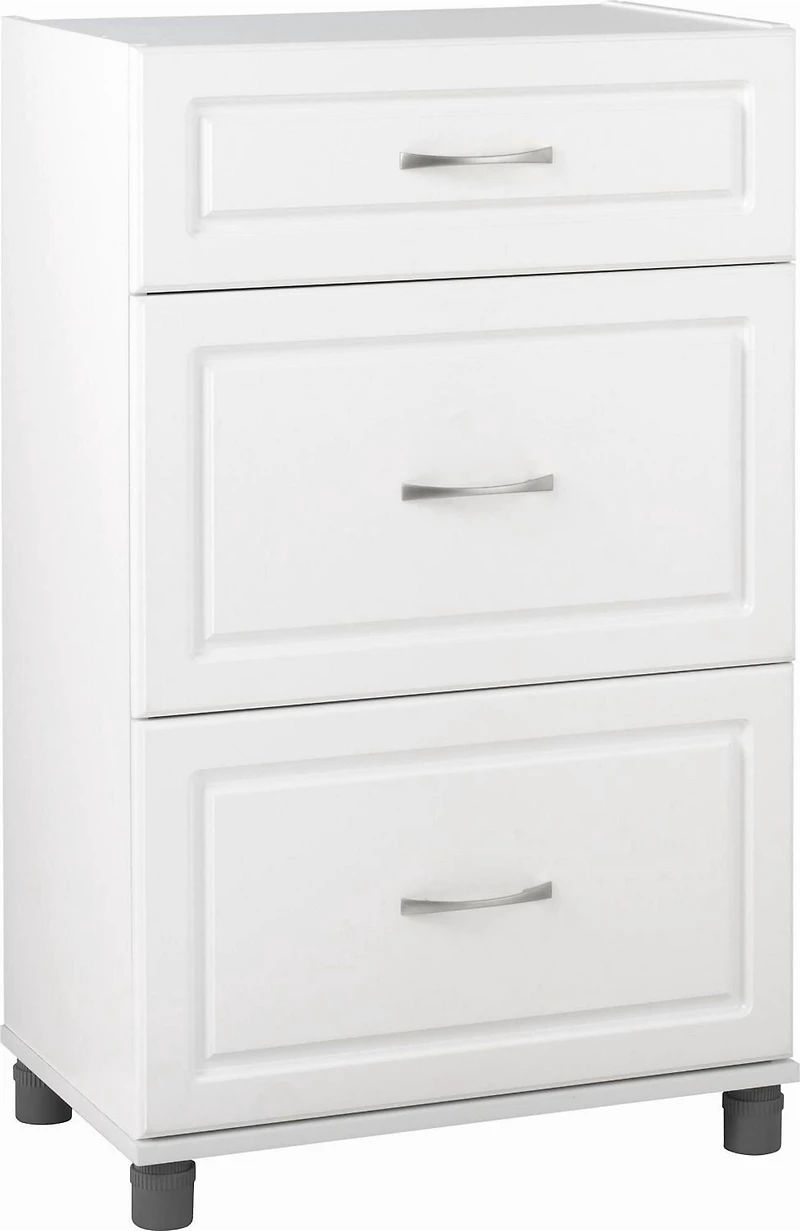 Kendall 24" 3 tiroirs armoire de base, blanc