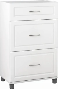 Kendall 24" 3 tiroirs armoire de base, blanc
