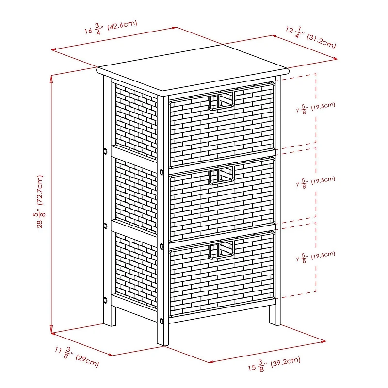 Support de rangement Omaha, 20317 fini Noir