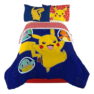 Couette « Pika Pika Pikachu » de Pokémon pour lit à 1 place/2 places