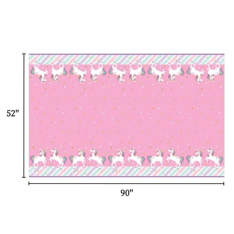 Unicorn Tablecloth, Unicorn plastic tablecloth