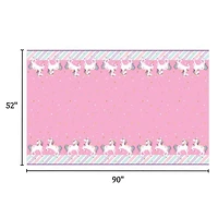 Unicorn Tablecloth, Unicorn plastic tablecloth