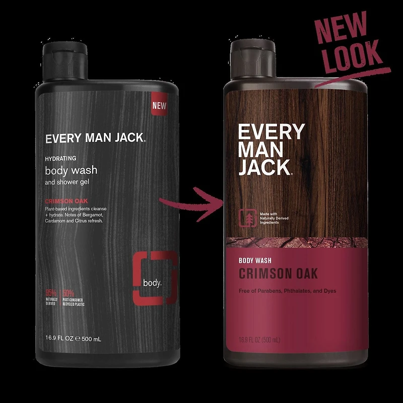 Every Man Jack Nettoyant Pour Le Corps Chêne Cramoisi 500ML