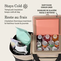 Glacière 24 canettes Coleman Now, capacité de 8,5 litres (32 qte), beige et noir