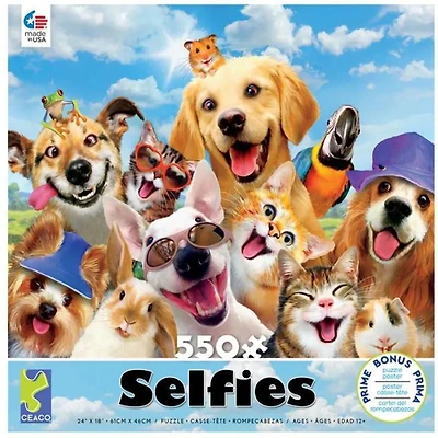 Ceaco: Selfies - Summer Fun Jigsaw Puzzle (550 pc)