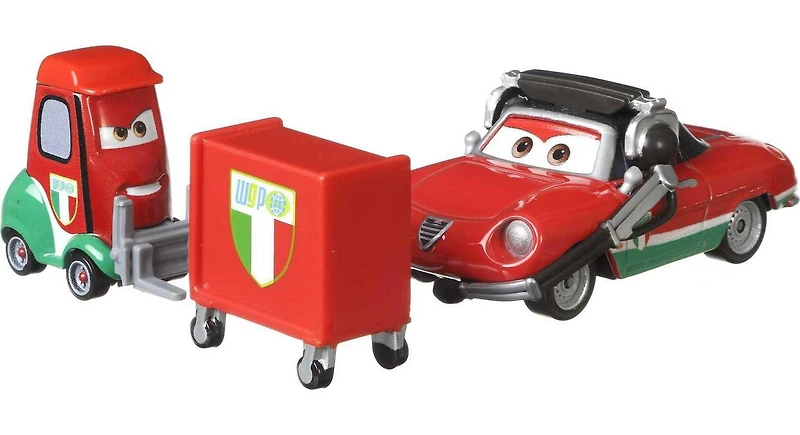 Disney•Pixar Cars - Coffret De 2 Véhicules Disney•Pixar Cars - Le Chef D’Équipe Francesco Bernoulli Et Pitty
