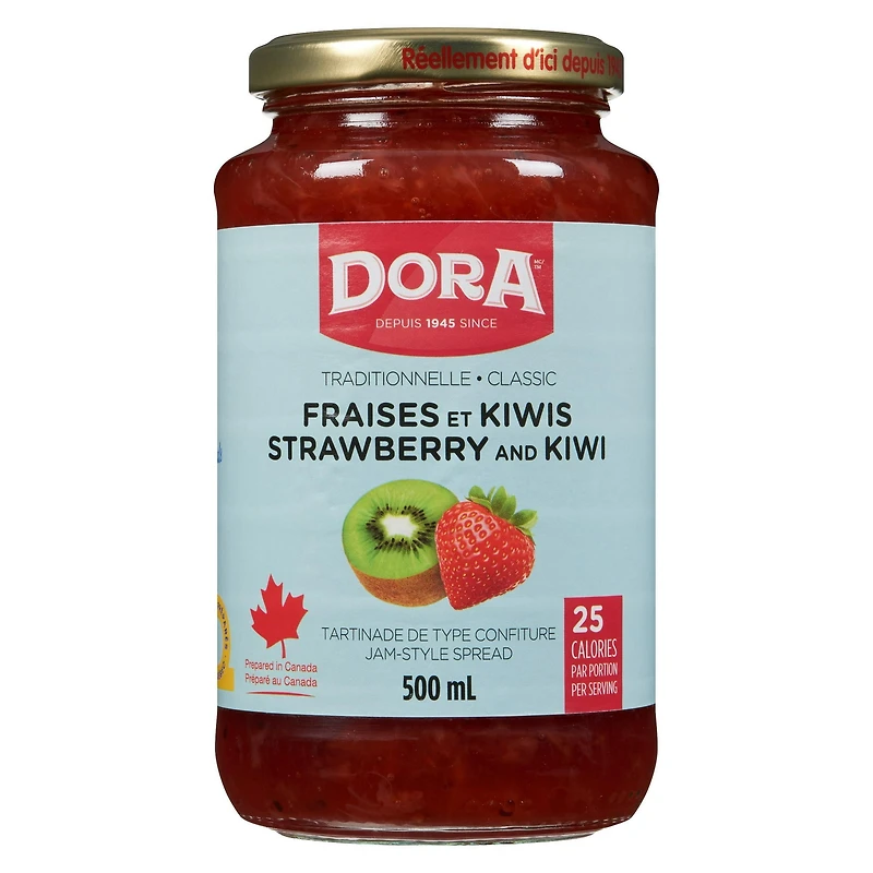 Tartinade kiwis et fraises légères