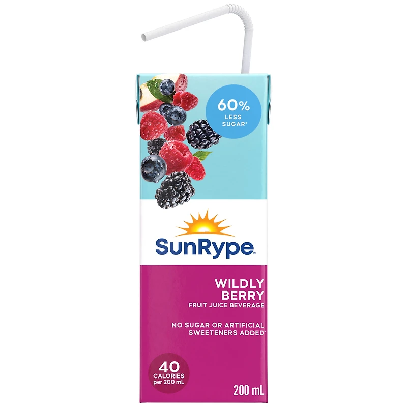 SunRype Boîtes de Jus aux Baies Sauvages 5X200ML