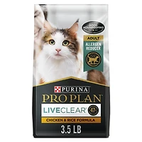 Purina Pro Plan Spécialisée LiveClear Formule Poulet et Riz, Nourriture Sèche pour Chats