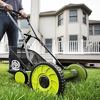 Sun Joe MJ501M Tondeuse manuelle à rouleau 18 po Mow Joe avec collecteur