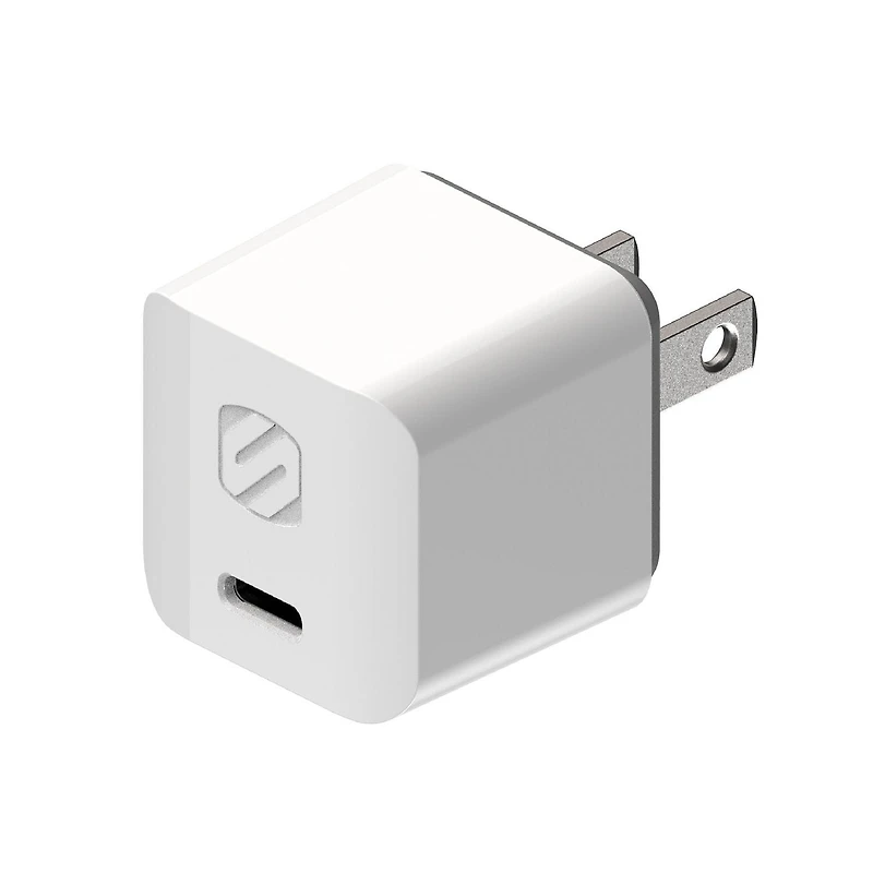 Scosche HPDC20WT-SP chargeur rapide USB-C Mini Cube PowerVolt 20 watts - blanc