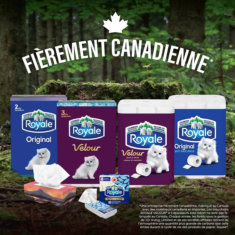 Royale Original, 2 Ply Facial Tissue, 18 Flat Boxes, 126 Tissues per Box, 2268 tissues per pack