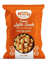 Mother’s Magic Popped Lotus Seeds Indian Snack, 75g (Pack of 1) – Peri Peri Magic